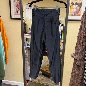 FP Movement by Free People Black High-Waist Ruched Leggings